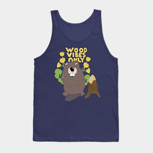 Wood Vibes Only Beaver Graphic Tank Top